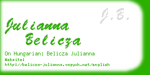 julianna belicza business card